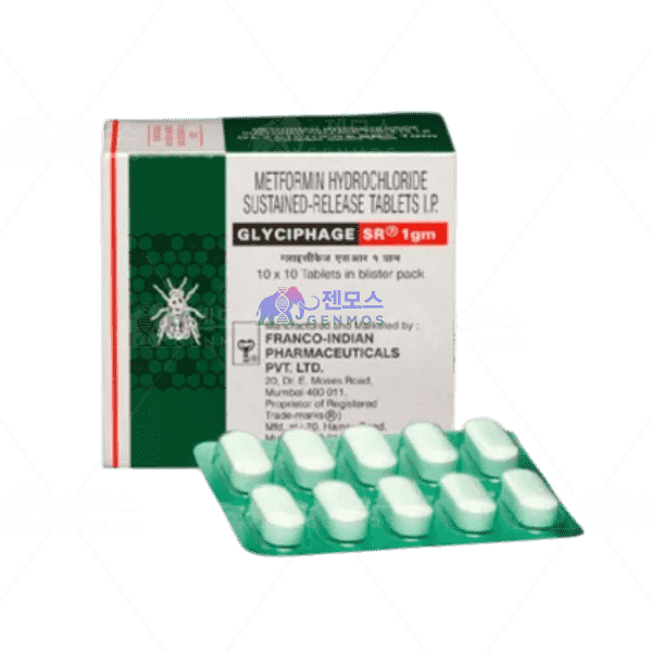 메트포르민 서방정 Glyciphage SR 1000mg (100정)
