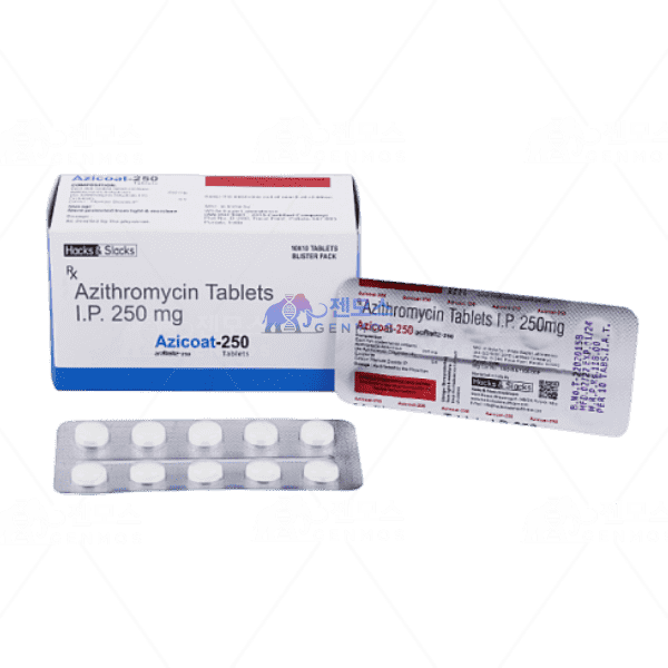 Azicoat(아지스로마이신) 250mg (100정)