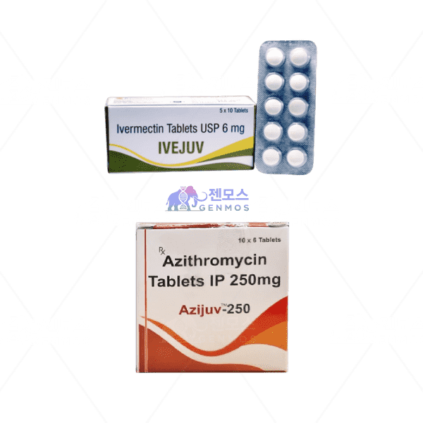 이버멕틴 6mg + 아지트로마이신 250mg