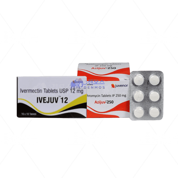 이베주브 12+아지주브 250 (이버멕틴 12mg + 아지트로마이신 250)