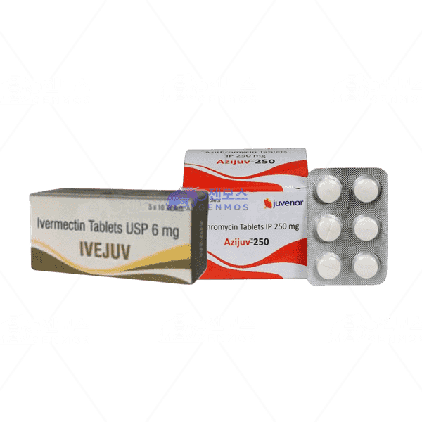 이베주브 6+아지주브 250 (이버멕틴 6mg + 아지트로마이신 250mg)