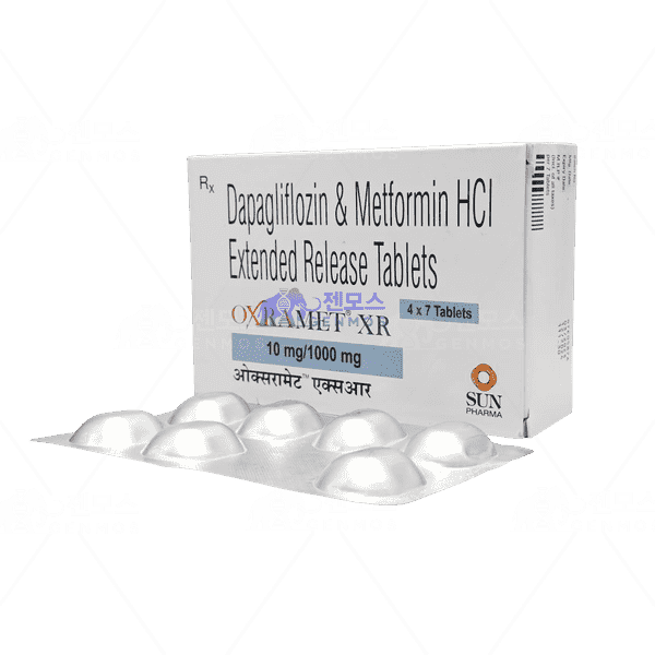 [포시가정] 옥스라메트 XR 1000 (Dapagliflozin 10mg + Metformin 1000mg)
