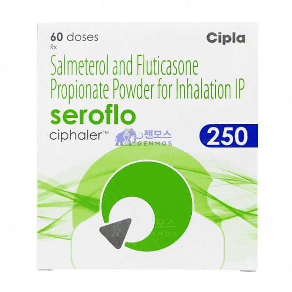 seroflo ciphaler 250 (플루티카존 250mcg + 살메테롤 50mcg)