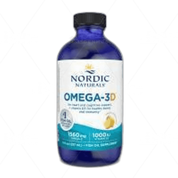 [[Nordic Naturals]] 오메가-3D 1560 mg EPA 745/DHA 500 + 1000 IU 비타민 D3 레몬 맛, 237 ml