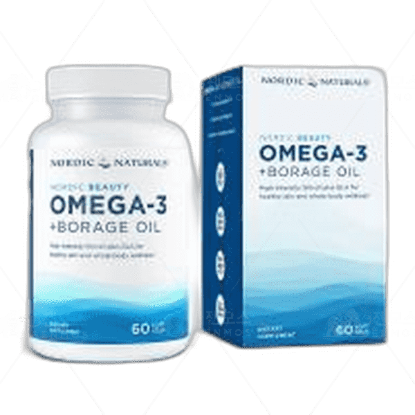 [[Nordic Naturals]] 노르딕 뷰티 오메가-3 + 보라지 오일, 60 소프트젤