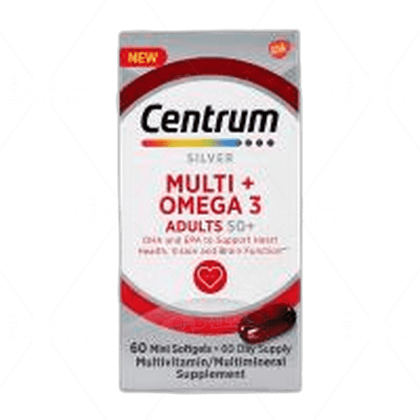 [[Centrum]] 센트룸 실버 멀티 + 오메가 3 어덜트 50+, 60 미니 소프트젤