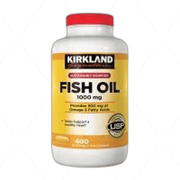 [[Kirkland Signature]] 서스테이너블리 소스드 피쉬 오일 1000 mg, 400 소프트젤