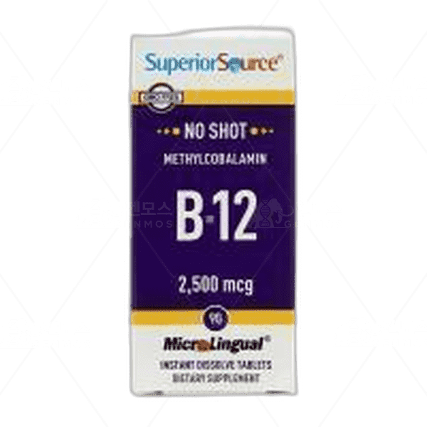 [[Superior Source]] 클리어런스 - 노 샷 메틸코발라민 B-12 2500 mcg, 90 인스턴트 디졸브 타블렛