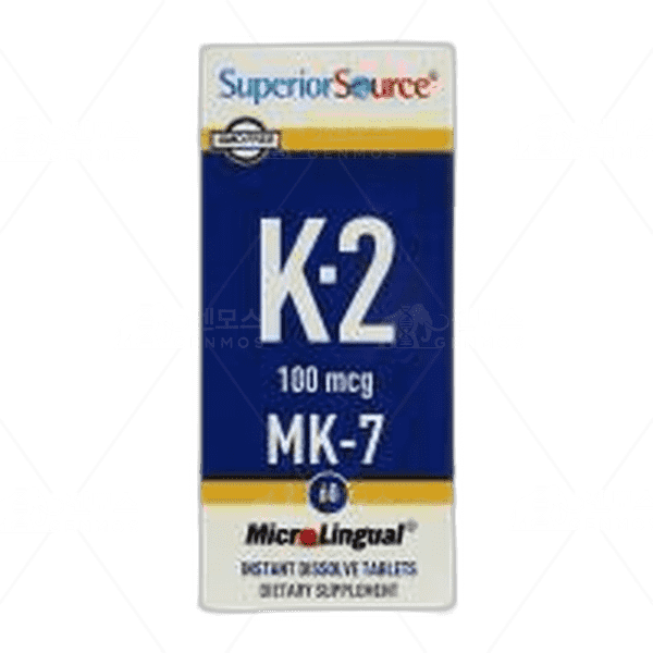 [[Superior Source]] 비타민 K-2 100 mcg (MK-7), 60 인스턴트 디졸브 타블렛