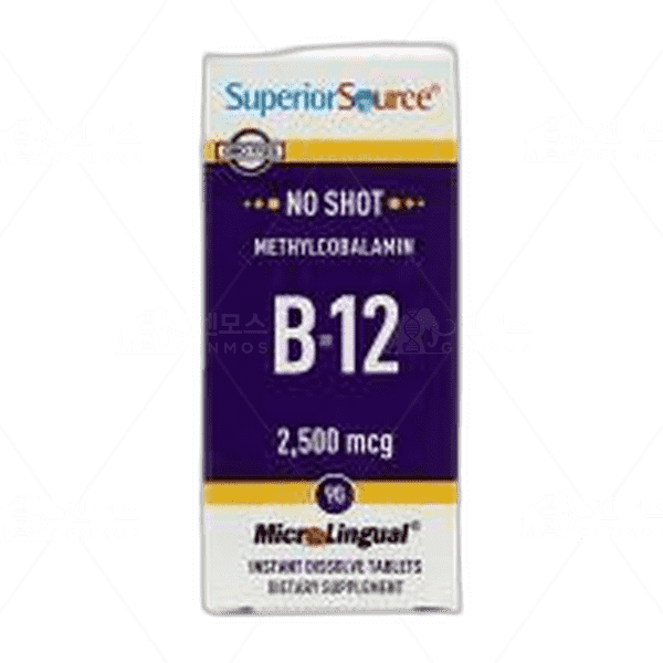 [[Superior Source]] 노 샷 메틸코발라민 B-12 2500 mcg, 90 인스턴트 디졸브 타블렛