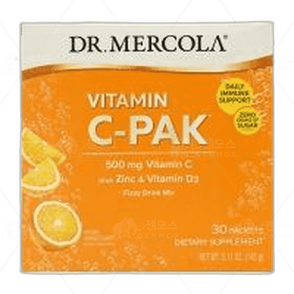 [[Dr. Mercola]] 비타민 C 팩 피지 드링크 믹스 내추럴 오렌지 맛, 30 패킷