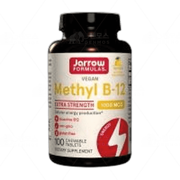 [[Jarrow Formulas]] 비건 메틸 B-12 1000 mcg 레몬 맛, 100 츄어블 타블렛