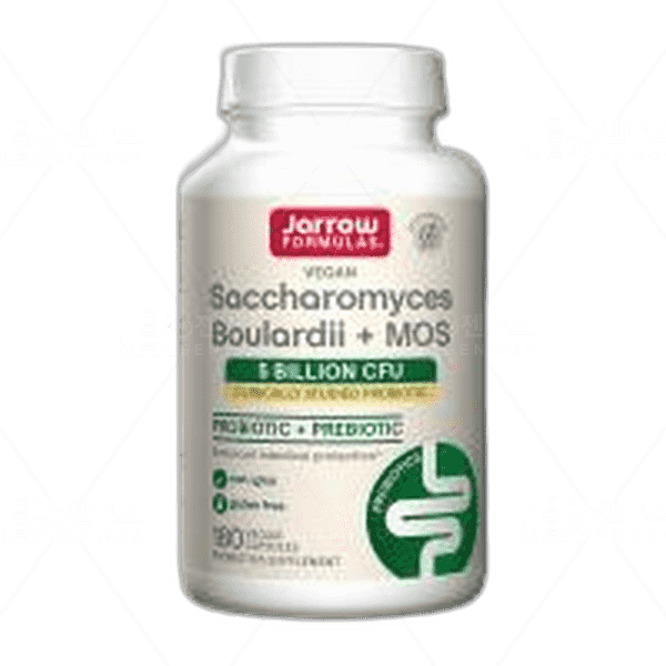 [[Jarrow Formulas]] 비건 사카로미세스 보울라디 + MOS (프로바이오틱 + 프리바이오틱) 50억 CFU, 180 베지캡슐