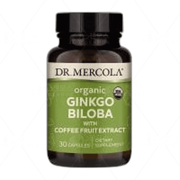 [[Dr. Mercola]] 오가닉 징코 빌로바 위드 커피 후르츠 추출물, 30 캡슐