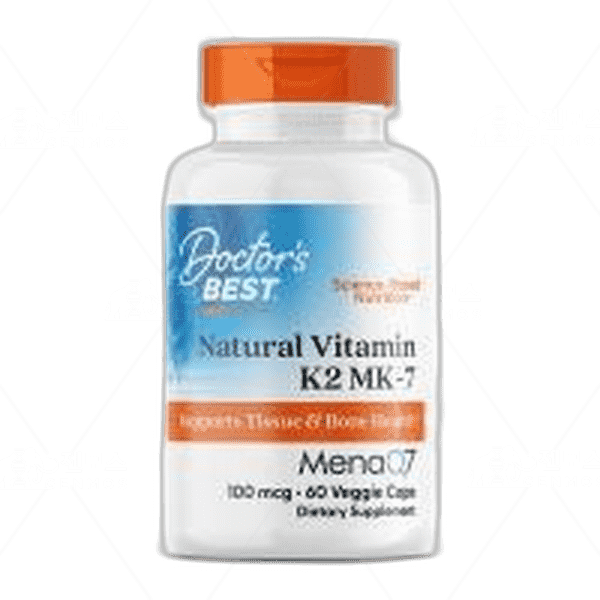 [[Doctor's Best]] 내추럴 비타민 K2 MK-7 위드 메나Q7 100 mcg, 60 베지캡슐