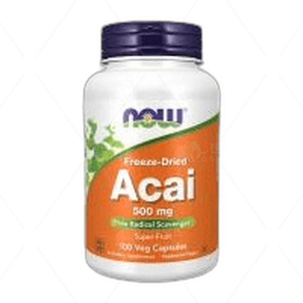 [[Now Foods]] 동결 건조 아사이 500 mg, 100 베지캡슐