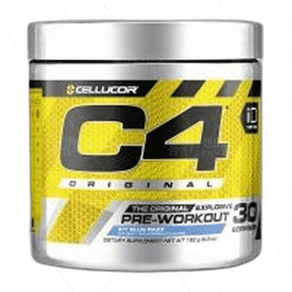 [[Cellucor]] C4 오리지널 익스플로시브 프리 워크아웃 아이시 블루 래즈 30 서빙, 195 g