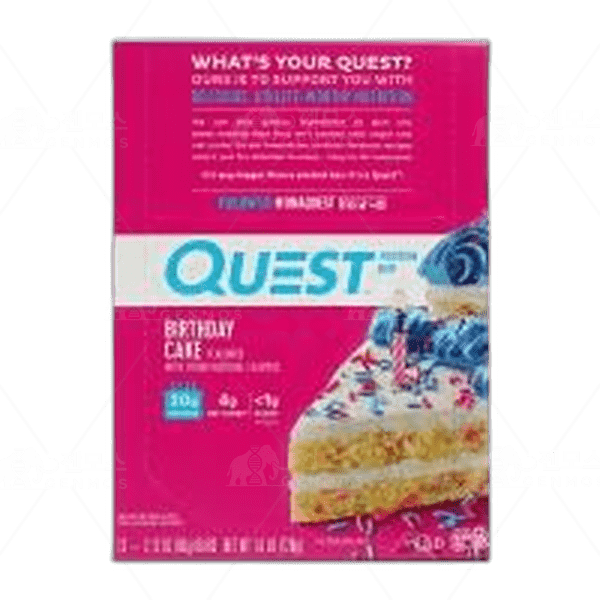 [[Quest Nutrition]] 프로틴 바 벌쓰데이 케이크 (12 개입), 1 세트