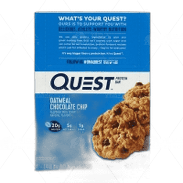 [[Quest Nutrition]] 프로틴 바 오트밀 초콜릿 칩 (12 개입), 1 세트