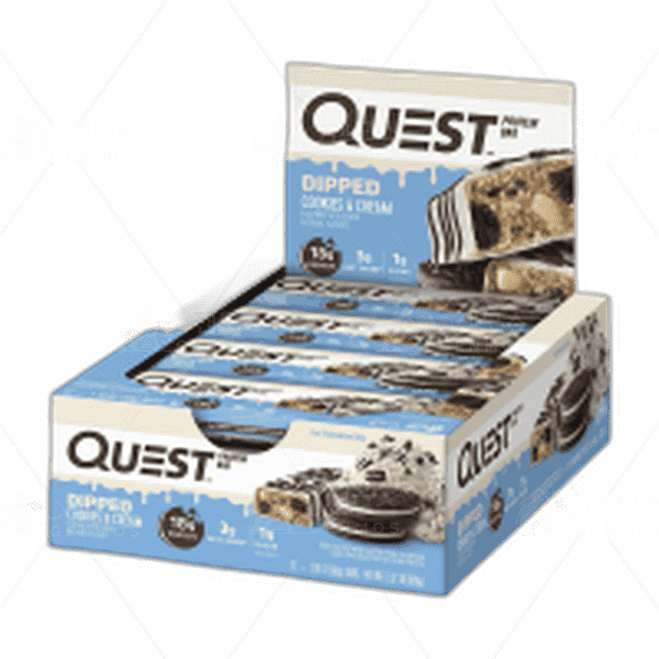 [[Quest Nutrition]] 프로틴 바 딥 쿠키 앤 크림 (12 개입), 1 세트