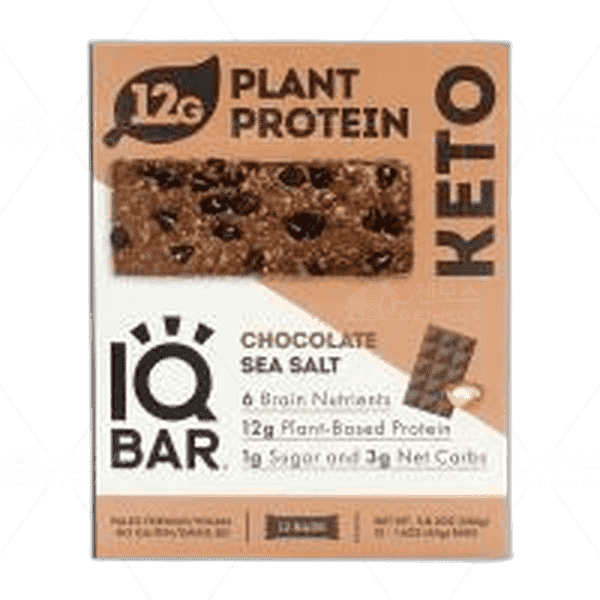 [[IQ Bar]] 플랜트 프로틴 키토 바 초콜릿 씨 솔트, 12 바