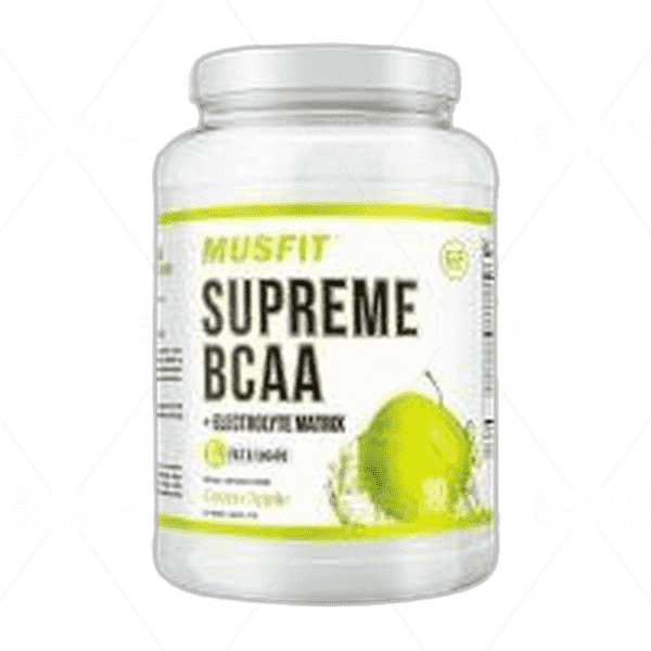[[Musfit]] 슈프림 BCAA + 일렉트로라이트 매트릭스 파우더 그린 애플 90 서빙, 1.26 kg