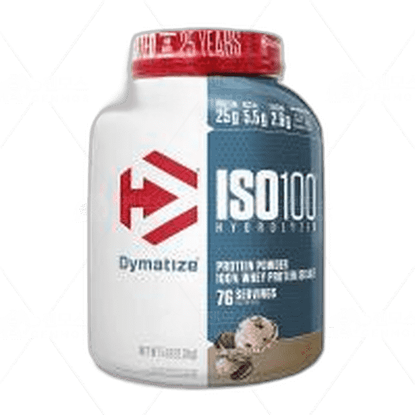 [[Dymatize]] Iso-100 가수분해 프로틴 파우더 100% 웨이 프로틴 아이솔레이트 쿠키 & 크림 76 서빙, 2.3 kg