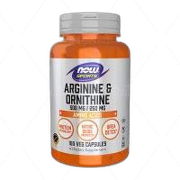 [[Now Foods]] 스포츠 아르기닌 & 오르니틴 500 mg / 250 mg, 100 베지캡슐