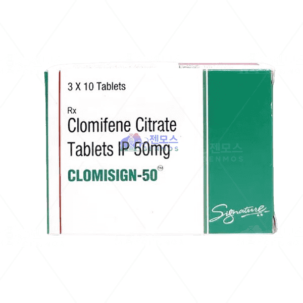 클로미사인-50 (클로미펜 Clomifene 100mg)