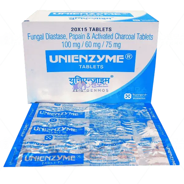유니언자임 ( Fungal Diastase 100mg, Papain 60mg and Activated Charcoal 75mg )