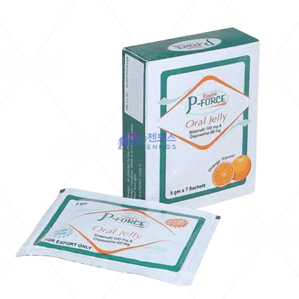 슈퍼 P포스 오랄 젤리 (구연산 실데나필 Sildenafil Citrate 100mg + 다폭세틴 Dapoxetine 60mg)