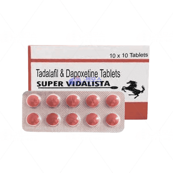 슈퍼 비달리스타 (타다라필 Tadalafil 20mg +다폭세틴 Dapoxetine 60mg)