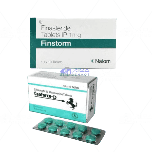 핀스톰 + 센포스 D ( 피나스테리드 Finasteride 1mg ) + ( 구연산 실데나필 + 다폭세틴 Sildenafil Citrate + Dapoxetine 100mg+60mg )