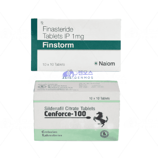 핀스톰 + 센포스 ( 피나스테리드 Finasteride 1mg ) + ( 구연산 실데나필 Sildenafil Citrate 100mg )