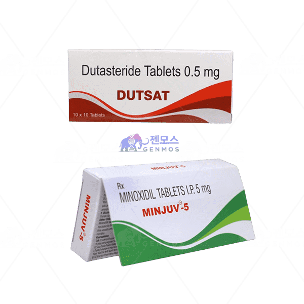 두사트 +민주브 5 (두타스테리드 Dutasteride 0.5mg + 미녹시딜 Minoxidil 5mg)