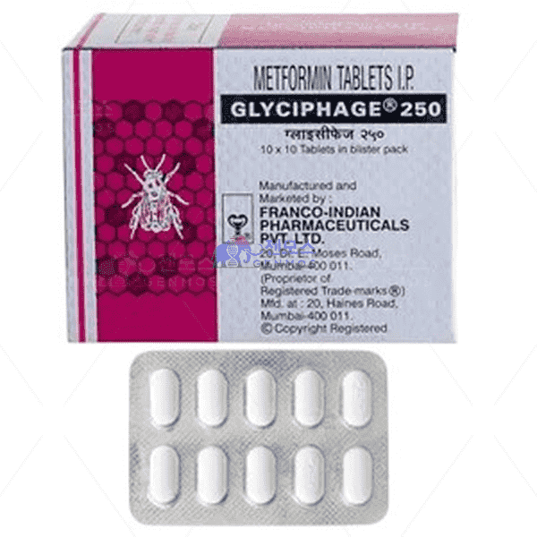 글리시파지 250 (메트포르민 Metformin Hydrochloride 250mg)