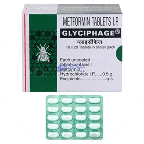 글리시파지 500 (메트포르민 Metformin Hydrochloride 500mg)